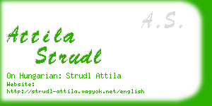 attila strudl business card